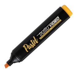 Evidenziatore Tratto Video pastel  - punta a scalpello - tratto da 1,0mm-5,0mm - arancione mandarino - Tratto