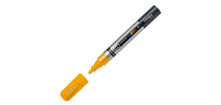Marcatore a base d'acqua Graduate Mark All  - punta tonda 2mm - giallo - Lyra
