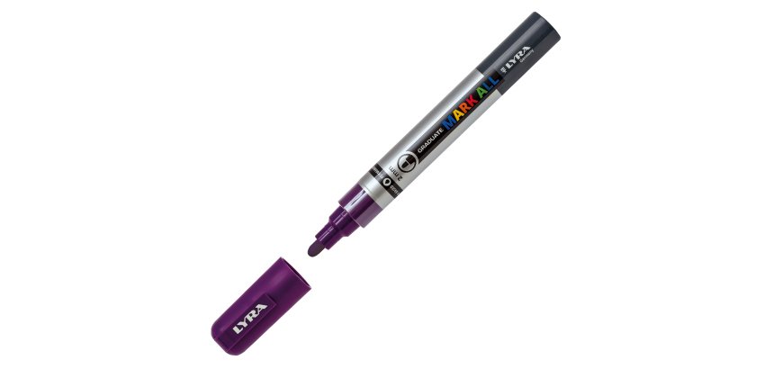 Marcatore a base d'acqua Graduate Mark All  - punta tonda 2mm - viola - Lyra