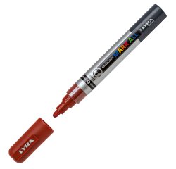 Marcatore a base d'acqua Graduate Mark All  - punta tonda 2mm - marrone - Lyra