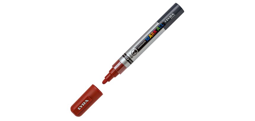Marcatore a base d'acqua Graduate Mark All  - punta tonda 2mm - marrone - Lyra