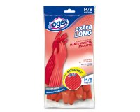 Guanti in lattice Extralong - taglia M - rosso - Logex Professional
