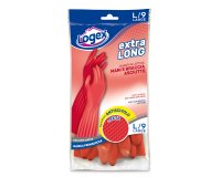 Guanti in lattice Extralong - taglia L - rosso - Logex Professional