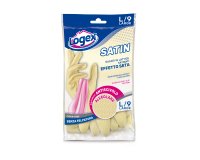 Guanti in lattice Satin - taglia L - crema - Logex Professional