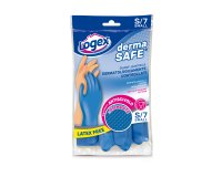 Guanti in nitrile Dermasafe - taglia S - blu - Logex Professional