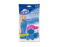 Guanti in nitrile Dermasafe - taglia L - blu - Logex Professional