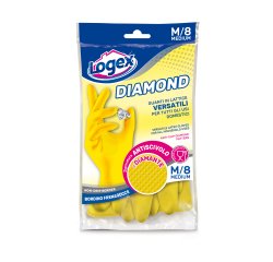 Guanti in lattice Diamond - taglia M - giallo - Logex Professional