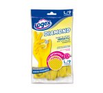 Guanti in lattice Diamond - taglia L - giallo - Logex Professional