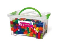 Mattoncini Micro da costruzione - in ABS - colori assortiti - CWR - bauletto da 350 pezzi