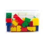 Mattoncini Midi da costruzione - in ABS - colori assortiti - CWR - bauletto da 70 pezzi