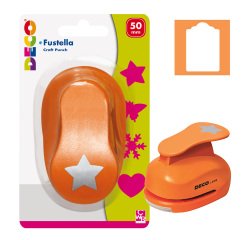 Fustella - motivo tag - dim. sagoma 50 mm - Deco