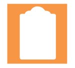 Fustella - motivo tag - dim. sagoma 50 mm - Deco