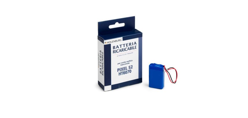Batteria ricaricabile per conta/verifica/banconote Pixel S2 - Iternet