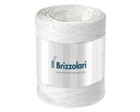 Nastro Rafia sintetica - bianco 01 - 5mmx200mt - Brizzolari