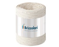 Nastro Rafia sintetica - avorio 25 - 5mmx200mt - Brizzolari