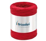 Nastro Rafia sintetica - rosso 07 - 5mmx200mt - Brizzolari