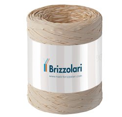 Nastro Rafia sintetica - naturale 40 - 5mmx200mt - Brizzolari