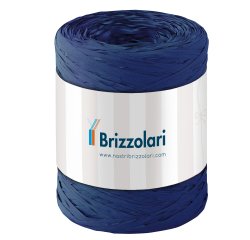 Nastro Rafia sintetica - blu scuro 37 - 5mmx200mt - Brizzolari