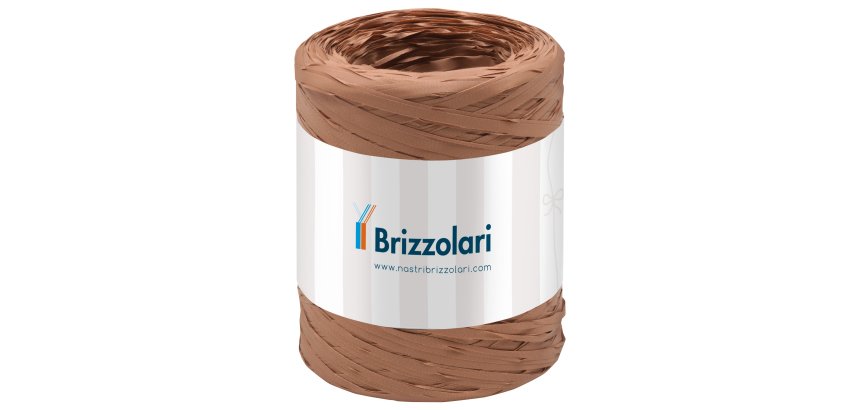 Nastro Rafia sintetica - avana 32 - 5mmx200mt - Brizzolari