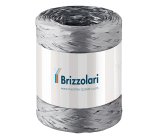 Nastro Rafia sintetica - argento 44 - 5mmx200mt - Brizzolari