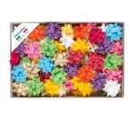 Stelle in Rafia sintetica - 19 mm - colori primaverili assortiti - Brizzolari - conf. 70 pezzi