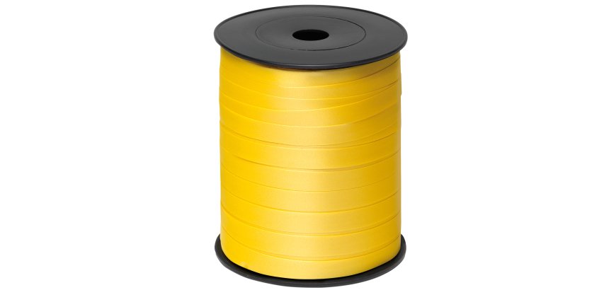 Rocca di nastro liscio 6800 - 9,5 mm x 250 mt - giallo 02 - Brizzolari