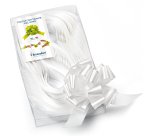Nastri strip 6800 - in polipropilene - bianco 01 - per fiocco autocomponibile - 31 mm - diametro 13 cm - Brizzolari - conf. 30 pezzi