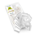 Nastri strip 6800 - in polipropilene - bianco 01 - per fiocco autocomponibile - 50 mm - diametro 20 cm - Brizzolari - conf. 30 pezzi