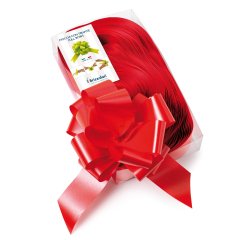 Nastri strip 6800 - in polipropilene - rosso 07 - per fiocco autocomponibile - 50 mm - diametro 20 cm - Brizzolari - conf. 30 pezzi