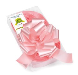 Nastri strip 6800 - in polipropilene - rosa baby 05 - per fiocco autocomponibile - 50 mm - diametro 20 cm - Brizzolari - conf. 30 pezzi