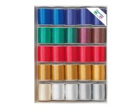 Rocche di nastro liscio 6800 -10 mm x 10 mt - colori natalizi assortiti - Brizzolari - conf. 25 pezzi