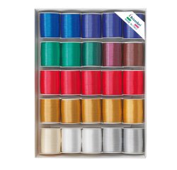 Rocche di nastro liscio 6800 -10 mm x 10 mt - colori natalizi assortiti - Brizzolari - conf. 25 pezzi
