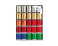 Rocche di nastro 6870 - colori assortiti metal - 10 mm x 10 mt - colori assortiti - Brizzolari - conf. 25 pezzi