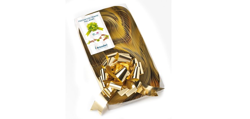 Nastro strip metal 6870 - oro 03 - 31 mm - diam. 13 cm - Brizzolari - conf. 30 pezzi