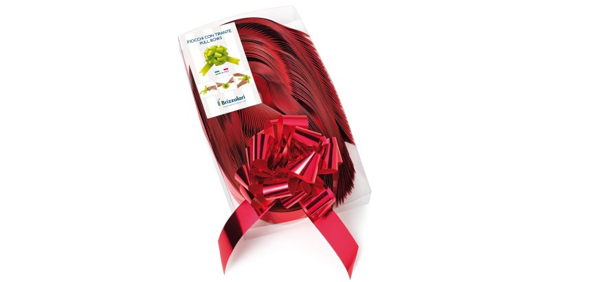 Nastro strip metal 6870 - rosso 07 - 31 mm - diam. 13 cm - Brizzolari - conf. 30 pezzi