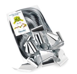 Nastro strip metal 6870 - argento 04 - 50 mm - diam. 20 cm - Brizzolari - conf. 30 pezzi