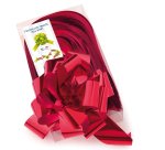 Nastro strip metal 6870 - rosso 07 - per fiocco autocomponibile - 50mm - diametro 20cm - Brizzolari