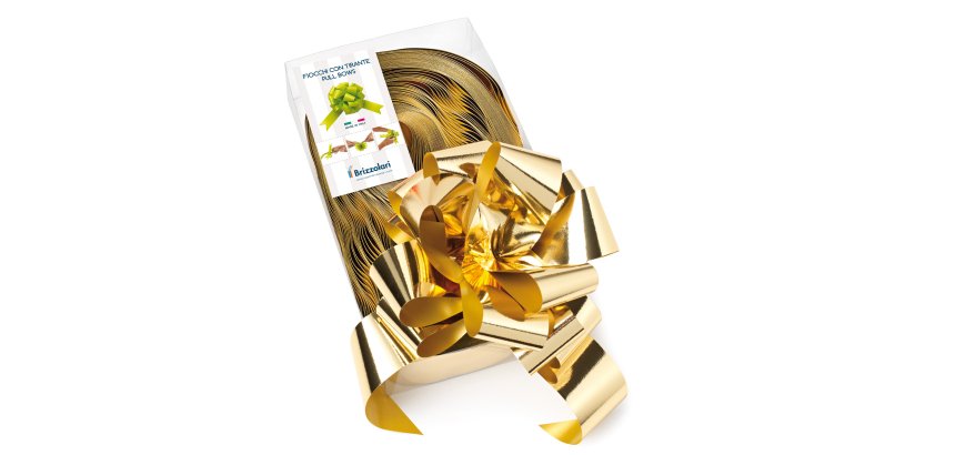 Nastro strip metal 6870 - oro 03 - 50 mm - diam. 20 cm - Brizzolari - conf. 30 pezzi