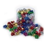 Stelle di nastro metal 6870 - 5 mm - diam. 2,5 cm - colori assortiti - Brizzolari - conf. 100 pezzi