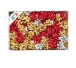 Stelle di nastro metal 6870 - 14 mm - diam. 6,5 cm - colori assortiti - Brizzolari - conf. 100 pezzi