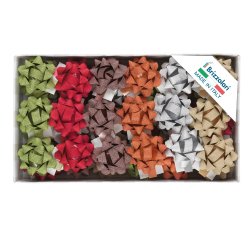 Stelle Glitty 68245 - 10 mm - diam. 5 cm - colori assortiti - Brizzolari - conf. 50 pezzi