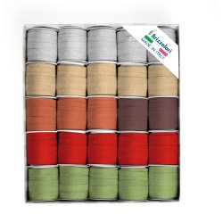 Rocche Glitty 68245 - 10 mm x 5 mt - colori assortiti - Brizzolari - conf. 25 pezzi
