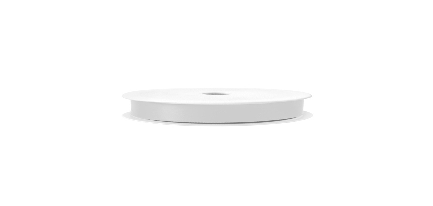 Nastro doppio raso - 10mmx25mt - bianco 01 - Brizzolari