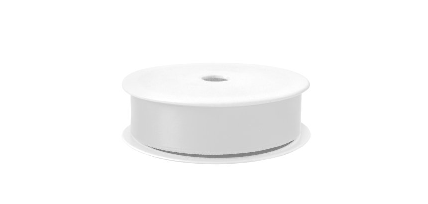Nastro doppio raso - 25mmx25mt - bianco 01 - Brizzolari