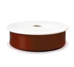 Nastro doppio raso - 25mmx25mt - marrone 57 - Brizzolari