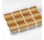 Rocchette cordonetto - 2 capi - 20 mt - oro - Brizzolari - conf. 12 pezzi