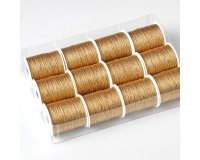 Rocchette cordonetto - 2 capi - 20 mt - oro - Brizzolari - conf. 12 pezzi