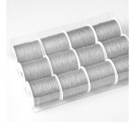 Rocchette cordonetto - 2 capi - 20 mt - argento - Brizzolari - conf. 12 pezzi