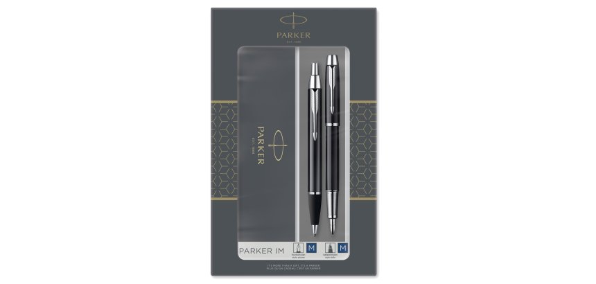 Gift Set Sfera M + Stilografica M IM nero CT - Parker