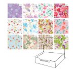 Carta regalo - raso - Fiori - 70 x 100 cm - Rex Sadoch - scatola 100 fogli